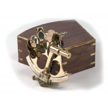 Sestante con custodia in legno